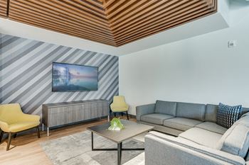 Pub-style lounge and game room